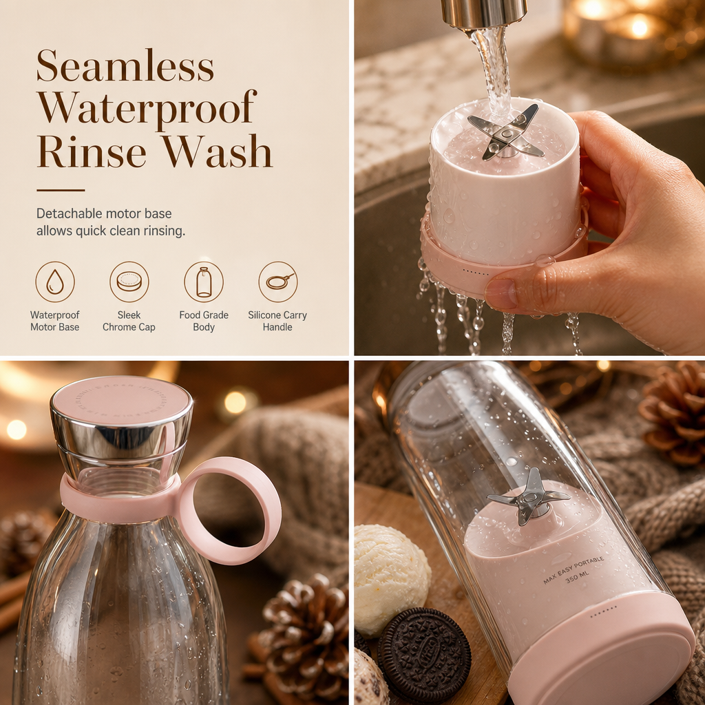 🍓 50 % Rabatt ! Tragbarer Mini-Standmixer – Frische Smoothies überall! 🥤 4 starke Klingen, magnetisches Laden, wasserdicht ⚡ Limitiertes Angebot ⏳