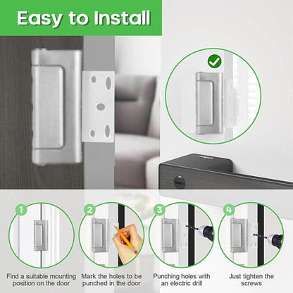 🚪 50 % Rabatt ! Sicherheits-Türschloss – Kein Einbruch, pure Sicherheit! 💪 Robuste Aluminiumlegierung, hält 200 kg stand, schnell montiert 🚨