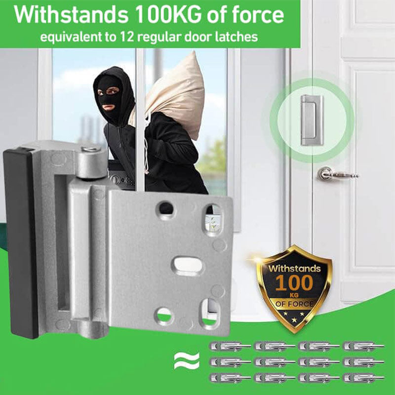 🚪 50 % Rabatt ! Sicherheits-Türschloss – Kein Einbruch, pure Sicherheit! 💪 Robuste Aluminiumlegierung, hält 200 kg stand, schnell montiert 🚨