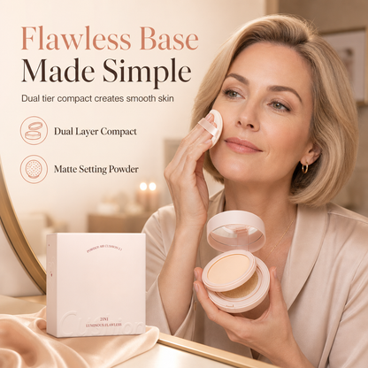 ✨ 50 % Rabatt ! 2-in-1 Cushion BB Cream & Kompaktpuder – Makelloser Teint, null Maskeneffekt! 🌸 Deckt Rötungen ab, mattiert Glanz, ganztägiger Halt 🛍️