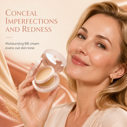 ✨ 50 % Rabatt ! 2-in-1 Cushion BB Cream & Kompaktpuder – Makelloser Teint, null Maskeneffekt! 🌸 Deckt Rötungen ab, mattiert Glanz, ganztägiger Halt 🛍️
