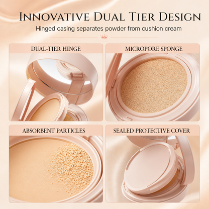 ✨ 50 % Rabatt ! 2-in-1 Cushion BB Cream & Kompaktpuder – Makelloser Teint, null Maskeneffekt! 🌸 Deckt Rötungen ab, mattiert Glanz, ganztägiger Halt 🛍️
