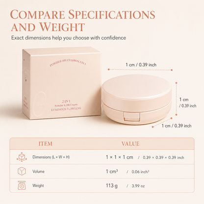 ✨ 50 % Rabatt ! 2-in-1 Cushion BB Cream & Kompaktpuder – Makelloser Teint, null Maskeneffekt! 🌸 Deckt Rötungen ab, mattiert Glanz, ganztägiger Halt 🛍️