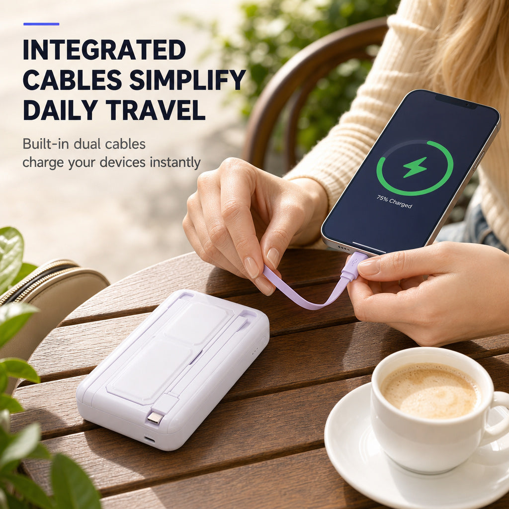 💥 50 % Rabatt! Magnetische Powerbank mit kabellosem Schnellladen – Kabel & Ständer inklusive! 📱 Für unterwegs, bis zu 20.000 mAh 🔋 Limitiertes Angebot ⏳