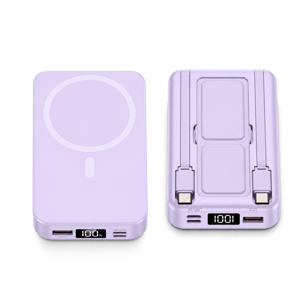 💥 50 % Rabatt! Magnetische Powerbank mit kabellosem Schnellladen – Kabel & Ständer inklusive! 📱 Für unterwegs, bis zu 20.000 mAh 🔋 Limitiertes Angebot ⏳