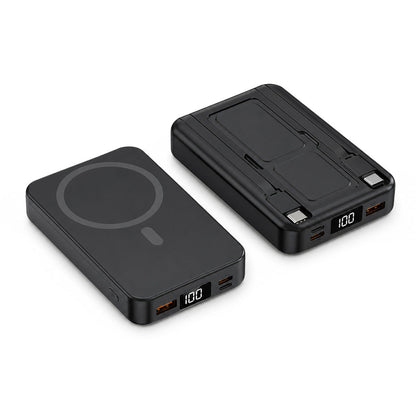 💥 50 % Rabatt! Magnetische Powerbank mit kabellosem Schnellladen – Kabel & Ständer inklusive! 📱 Für unterwegs, bis zu 20.000 mAh 🔋 Limitiertes Angebot ⏳