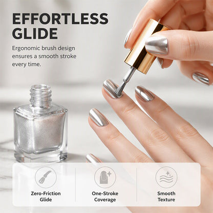 💅✨ 50 % Rabatt! Galaxy-Chrome-Nagellack – Lufttrocknend ohne UV-Lampe, schnell trocknend, abplatzbeständige Farbe, glatter Auftrag, Salon-Look für zu Hause 🔥