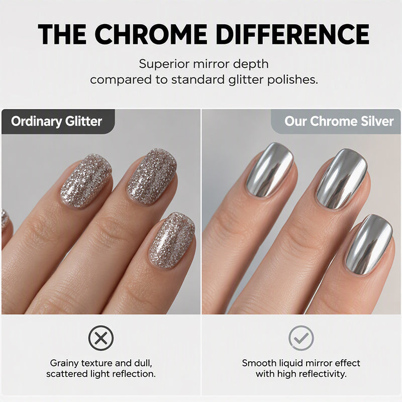 💅✨ 50 % Rabatt! Galaxy-Chrome-Nagellack – Lufttrocknend ohne UV-Lampe, schnell trocknend, abplatzbeständige Farbe, glatter Auftrag, Salon-Look für zu Hause 🔥
