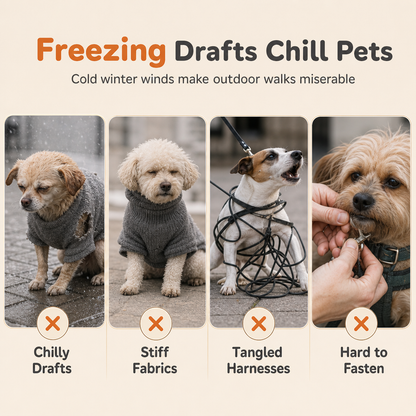 ✨ 50 % Rabatt! Warme Winter-Hundeweste mit integriertem Geschirr – Kuscheliges Fleece, reflektierende Streifen, sicherer Schnellverschluss 🐶🧥 Für kleine & mittelgroße Hunde, ideal für kalte Spaziergänge ✨
