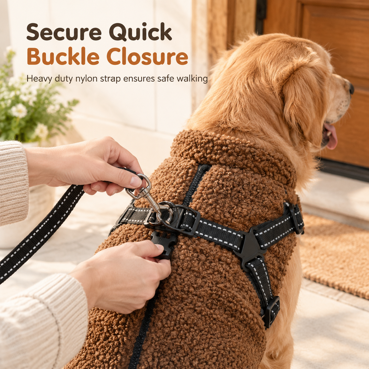 ✨ 50 % Rabatt! Warme Winter-Hundeweste mit integriertem Geschirr – Kuscheliges Fleece, reflektierende Streifen, sicherer Schnellverschluss 🐶🧥 Für kleine & mittelgroße Hunde, ideal für kalte Spaziergänge ✨