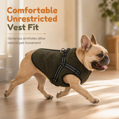 ✨ 50 % Rabatt! Warme Winter-Hundeweste mit integriertem Geschirr – Kuscheliges Fleece, reflektierende Streifen, sicherer Schnellverschluss 🐶🧥 Für kleine & mittelgroße Hunde, ideal für kalte Spaziergänge ✨