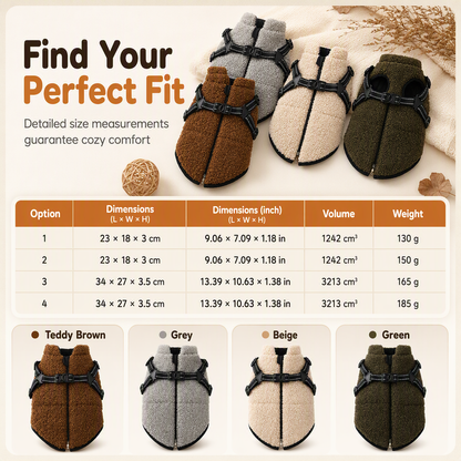 ✨ 50 % Rabatt! Warme Winter-Hundeweste mit integriertem Geschirr – Kuscheliges Fleece, reflektierende Streifen, sicherer Schnellverschluss 🐶🧥 Für kleine & mittelgroße Hunde, ideal für kalte Spaziergänge ✨