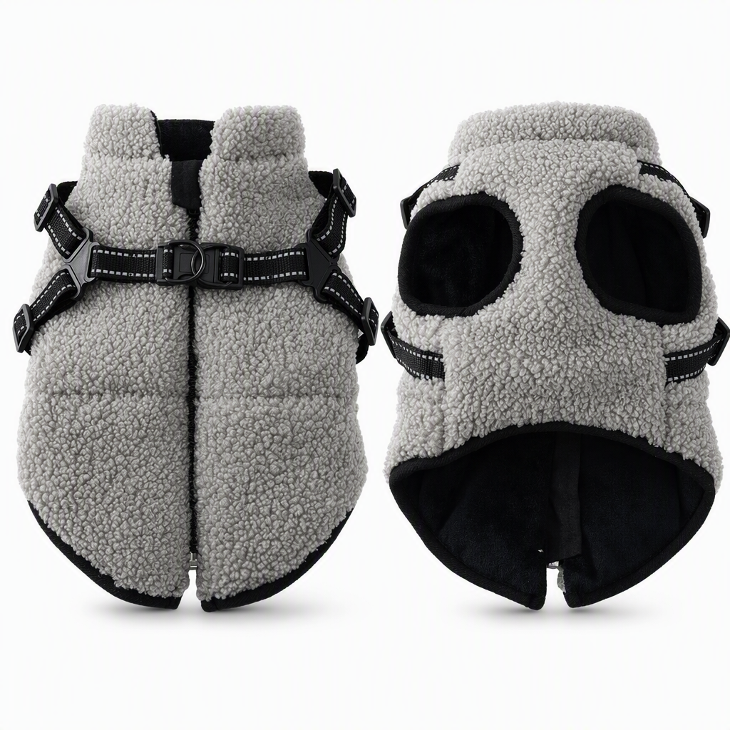 ✨ 50 % Rabatt! Warme Winter-Hundeweste mit integriertem Geschirr – Kuscheliges Fleece, reflektierende Streifen, sicherer Schnellverschluss 🐶🧥 Für kleine & mittelgroße Hunde, ideal für kalte Spaziergänge ✨