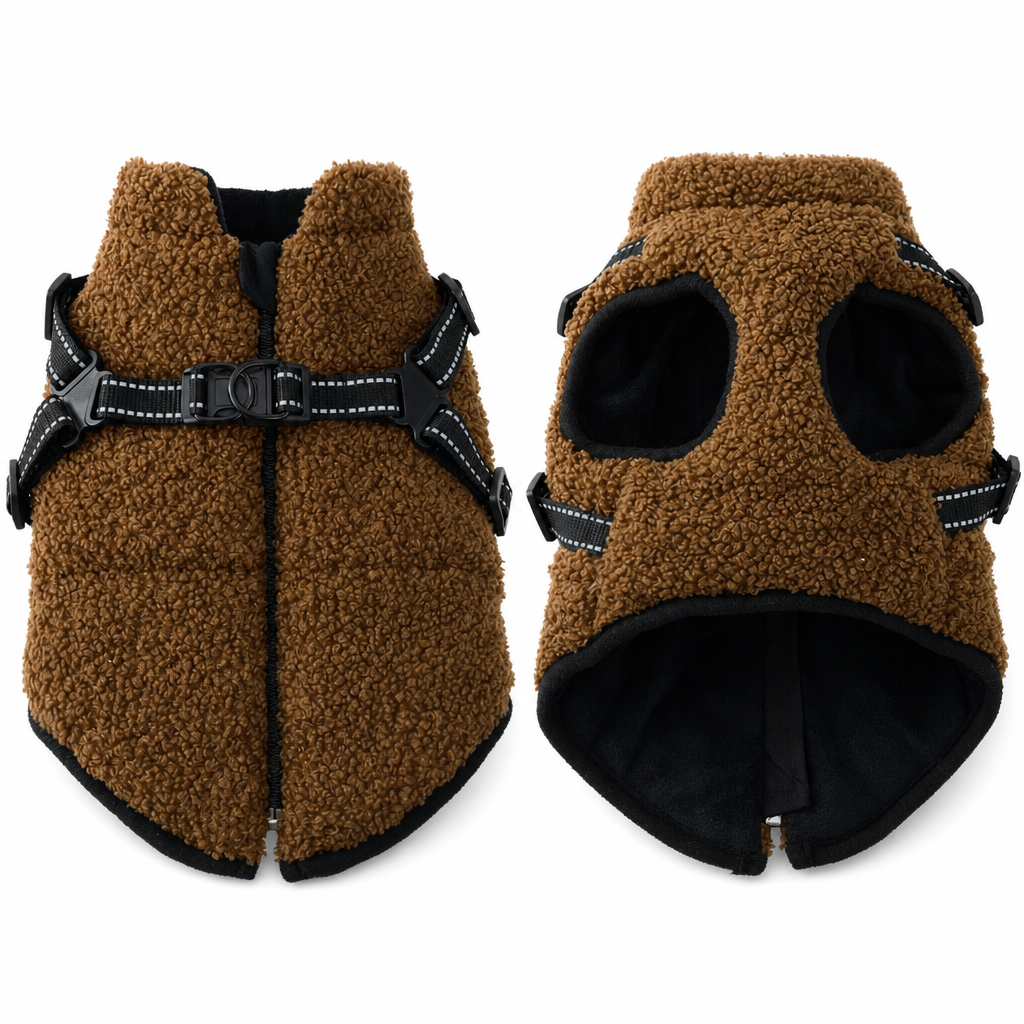 ✨ 50 % Rabatt! Warme Winter-Hundeweste mit integriertem Geschirr – Kuscheliges Fleece, reflektierende Streifen, sicherer Schnellverschluss 🐶🧥 Für kleine & mittelgroße Hunde, ideal für kalte Spaziergänge ✨