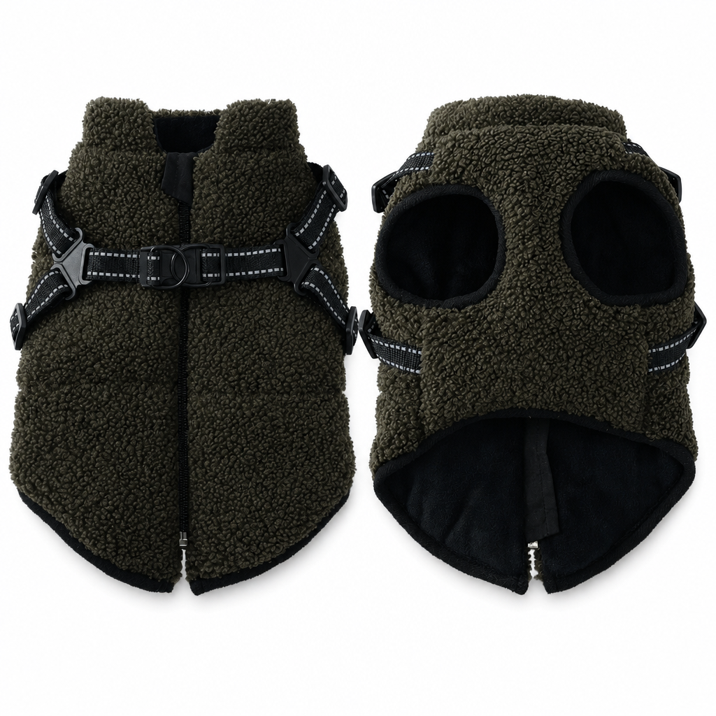 ✨ 50 % Rabatt! Warme Winter-Hundeweste mit integriertem Geschirr – Kuscheliges Fleece, reflektierende Streifen, sicherer Schnellverschluss 🐶🧥 Für kleine & mittelgroße Hunde, ideal für kalte Spaziergänge ✨