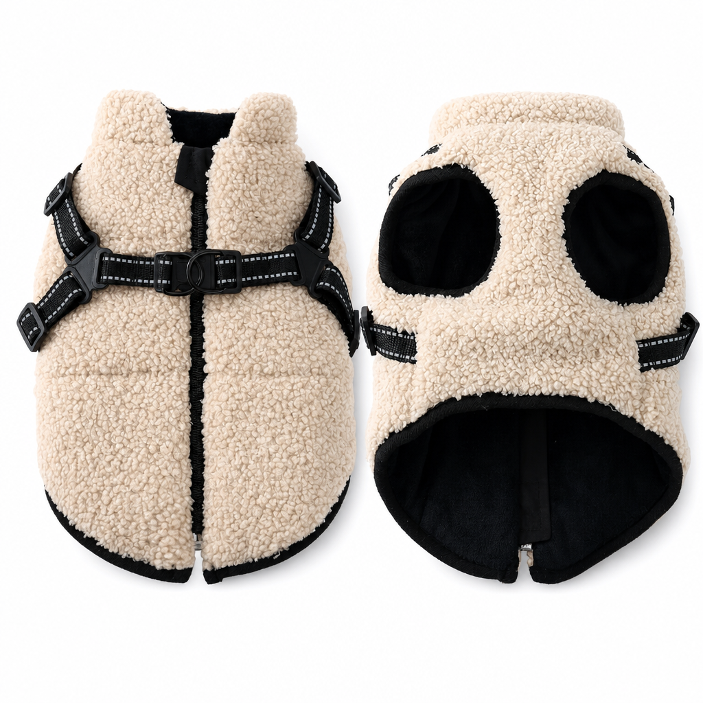 ✨ 50 % Rabatt! Warme Winter-Hundeweste mit integriertem Geschirr – Kuscheliges Fleece, reflektierende Streifen, sicherer Schnellverschluss 🐶🧥 Für kleine & mittelgroße Hunde, ideal für kalte Spaziergänge ✨