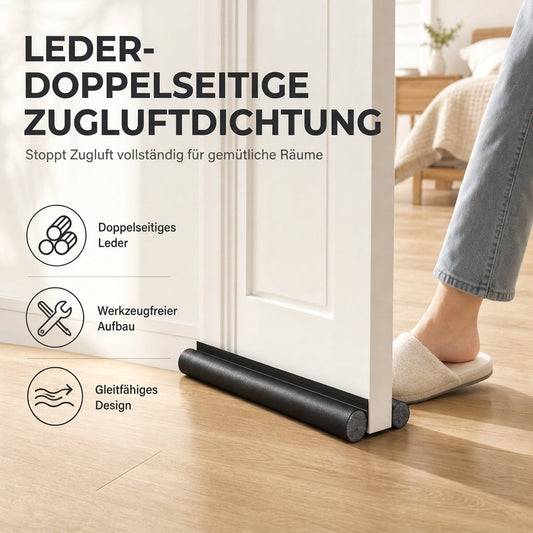 📢📢 Kaufe 1, erhalte 1 GRATIS!⏰Verschleißfester Leder-Türunterzug zum Selbermachen, winddicht und insektenschützend, Dichtungsstreifen für Schlafzimmertür unten