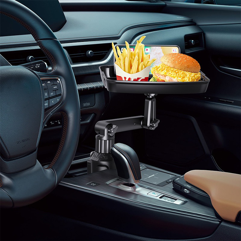 🚗 Auto-Esstablett mit Getränkehalter & Handyhalterung – multifunktionaler Tisch für Kaffee, Snacks & unterwegs