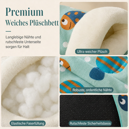 🔥50% RABATT auf ausgewählte Produkte 🎉Halboffenes warmes Schlafsackbett, weiche Haustierhöhle für tiefen Schlaf mit Decke für Katzen und kleine Hunde