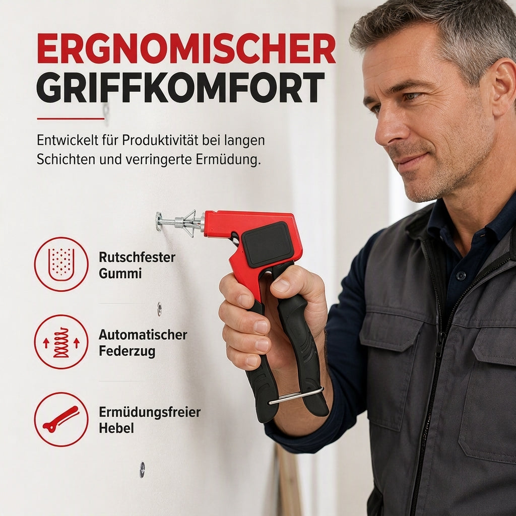 🔧 50% RABATT! ⚙️ Manuelle Nietmutternzange – Für M3–M8 Hohlwandanker ✨