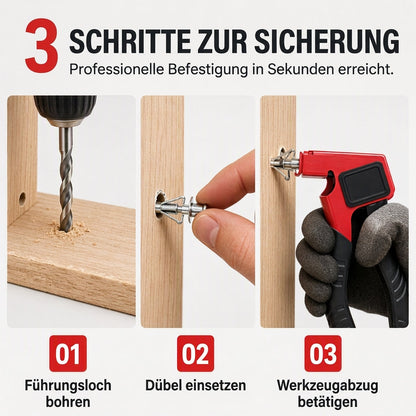 🔧 50% RABATT! ⚙️ Manuelle Nietmutternzange – Für M3–M8 Hohlwandanker ✨