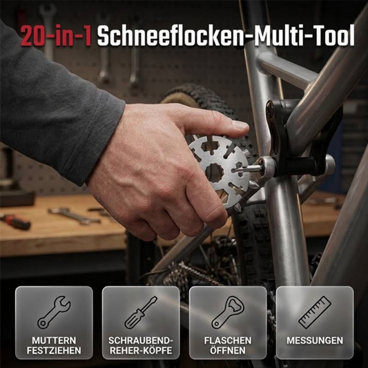 🛠️ 50 % Rabatt! 20-in-1 Schneeflocken-Multitool – Ein Tool, 20 Lösungen! 🔩 Für schnelle Reparaturen, Outdoor-Abenteuer & Flaschenöffnen, kompakt am Schlüsselbund 🎒