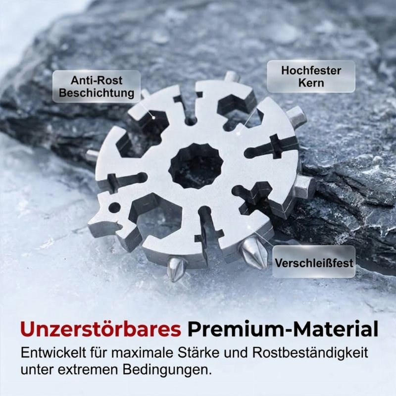 🛠️ 50 % Rabatt! 20-in-1 Schneeflocken-Multitool – Ein Tool, 20 Lösungen! 🔩 Für schnelle Reparaturen, Outdoor-Abenteuer & Flaschenöffnen, kompakt am Schlüsselbund 🎒