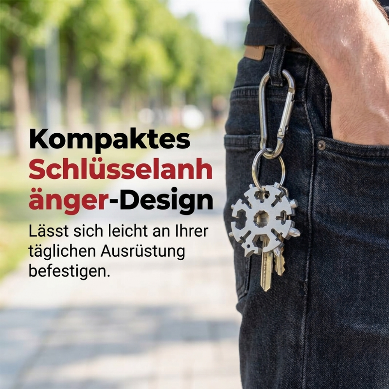 🛠️ 50 % Rabatt! 20-in-1 Schneeflocken-Multitool – Ein Tool, 20 Lösungen! 🔩 Für schnelle Reparaturen, Outdoor-Abenteuer & Flaschenöffnen, kompakt am Schlüsselbund 🎒