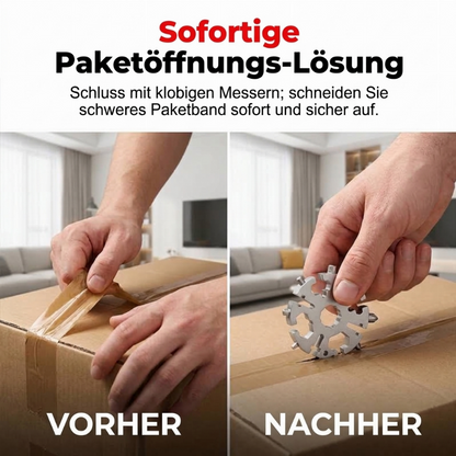 🛠️ 50 % Rabatt! 20-in-1 Schneeflocken-Multitool – Ein Tool, 20 Lösungen! 🔩 Für schnelle Reparaturen, Outdoor-Abenteuer & Flaschenöffnen, kompakt am Schlüsselbund 🎒