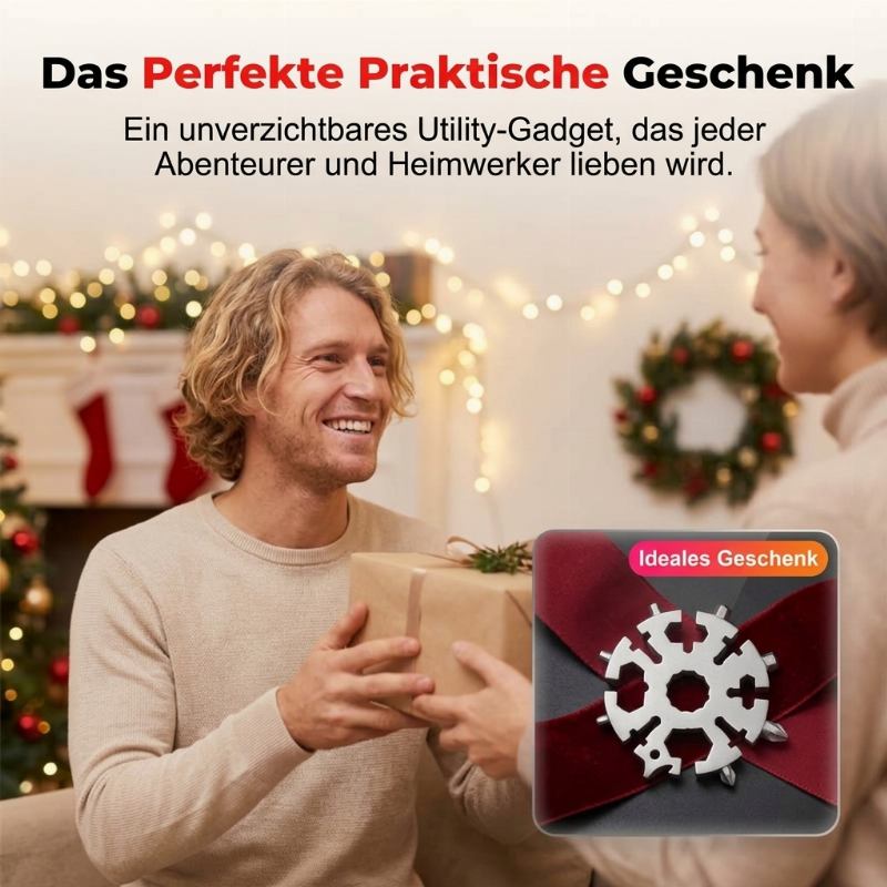 🛠️ 50 % Rabatt! 20-in-1 Schneeflocken-Multitool – Ein Tool, 20 Lösungen! 🔩 Für schnelle Reparaturen, Outdoor-Abenteuer & Flaschenöffnen, kompakt am Schlüsselbund 🎒