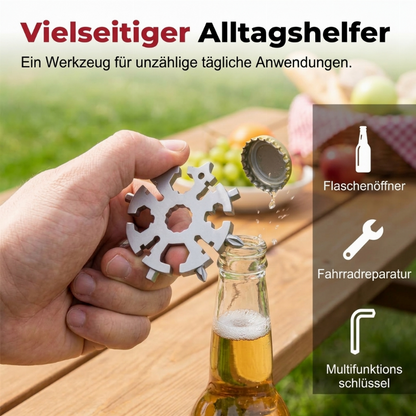 🛠️ 50 % Rabatt! 20-in-1 Schneeflocken-Multitool – Ein Tool, 20 Lösungen! 🔩 Für schnelle Reparaturen, Outdoor-Abenteuer & Flaschenöffnen, kompakt am Schlüsselbund 🎒