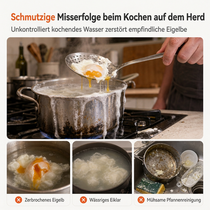✨Neu eingetroffen✨Eierdämpfer für die Mikrowelle mit zwei Fächern, Eierkochform für die Küche