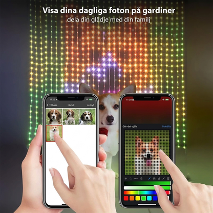 💡 50% RABATT JETZT! Wasserdichte LED-Vorhang-Lichterkette – App-Steuerung, Musik-Synchro & individuelle Lichtkunst – Perfekt für Partys, Garten & jeden Raum ✨