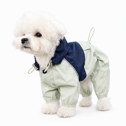 🌧️Hunde-Regenmantel Wasserdicht – Trocken bleiben, munter spazieren! 🐕 Vier-Bein-Schnitt, winddicht, mit Tasche & Gummibündchen