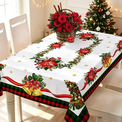 🎄 50 % Rabatt ! Wasserfeste Weihnachtstischdecke – Fleckenfrei durch die Feiertage! 💧 Perlt sofort ab, brillante HD-Motive, edler Fall ✨
