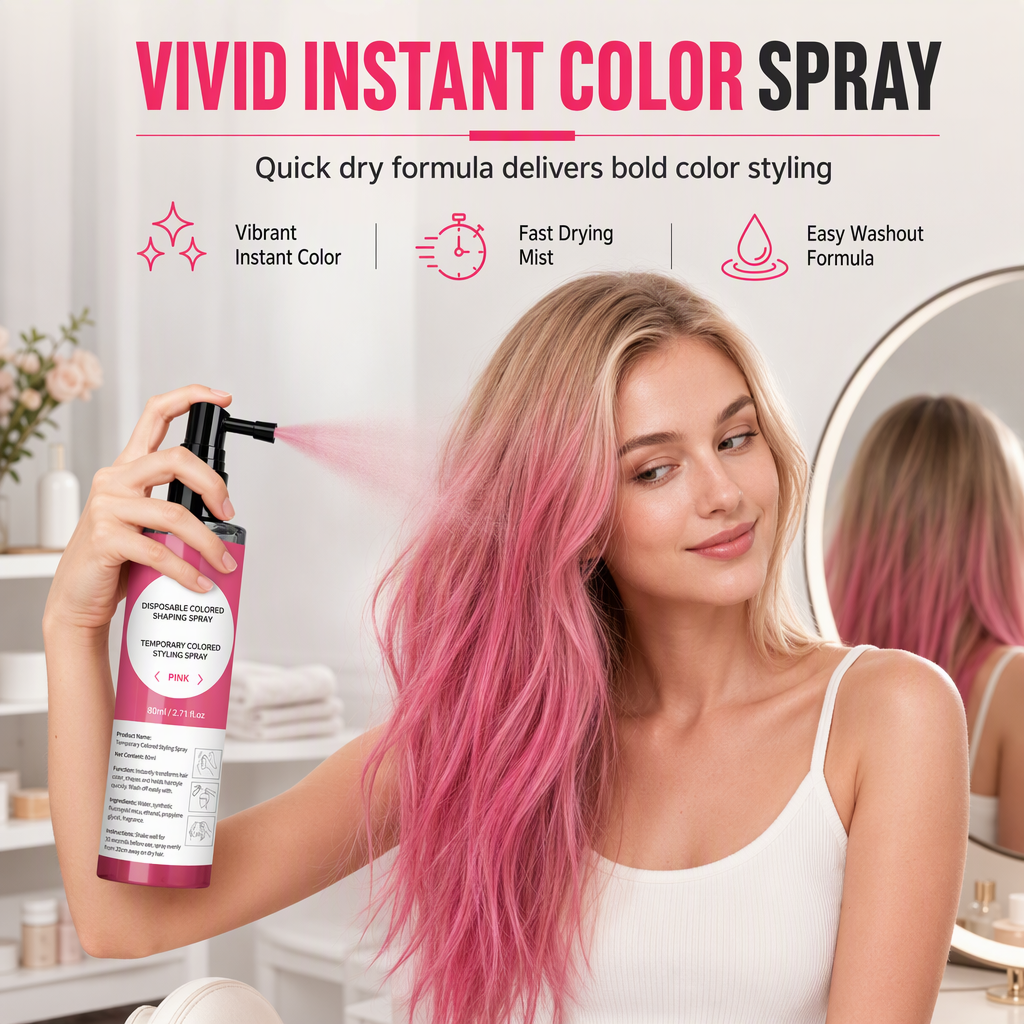 🎁 1+1 GRATIS🖤 Einweg-Haarfarbspray – temporäre Haarfarbe, einfach aufsprühen & sofort auswaschbar