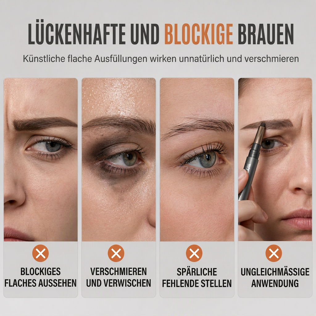 🔥 Kaufe 1, erhalte 1 GRATIS!💫 Flüssiger Augenbrauenstift 🖌️ Feine Pinselspitze für präzises Augenbrauen-Makeup