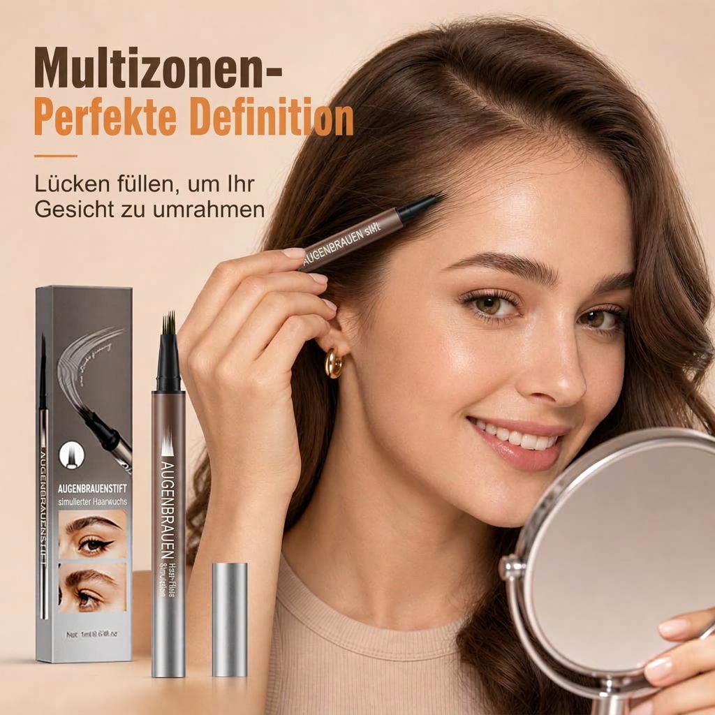 🔥 Kaufe 1, erhalte 1 GRATIS!💫 Flüssiger Augenbrauenstift 🖌️ Feine Pinselspitze für präzises Augenbrauen-Makeup