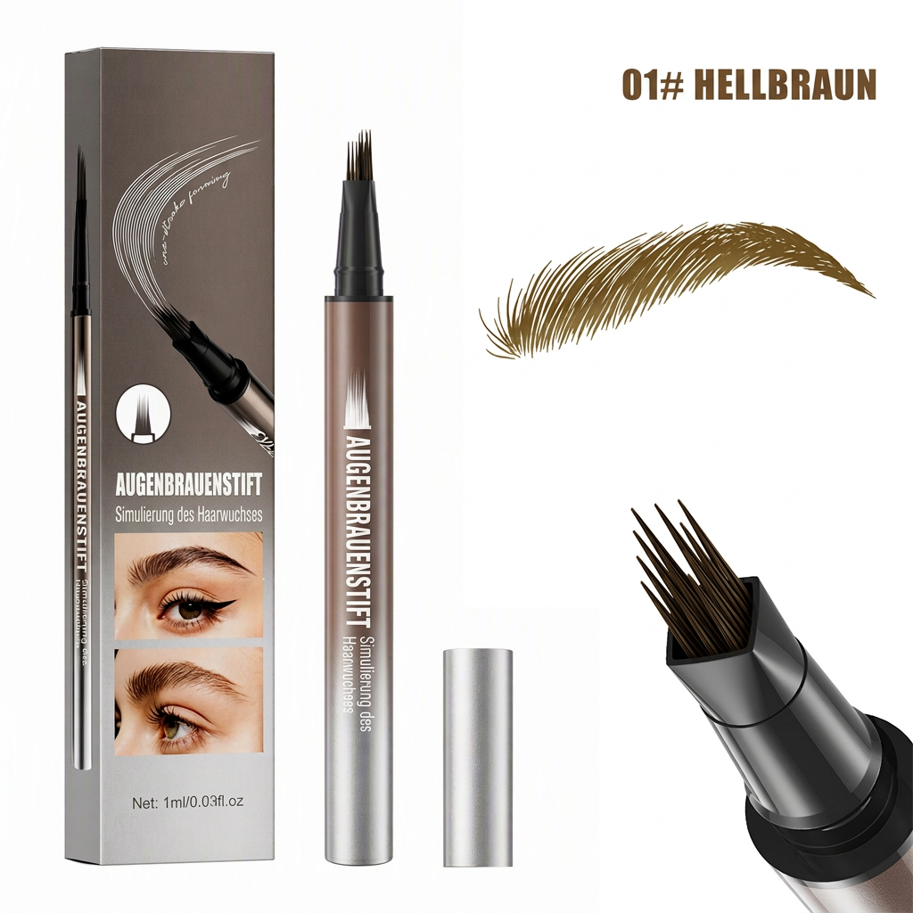 🔥 Kaufe 1, erhalte 1 GRATIS!💫 Flüssiger Augenbrauenstift 🖌️ Feine Pinselspitze für präzises Augenbrauen-Makeup