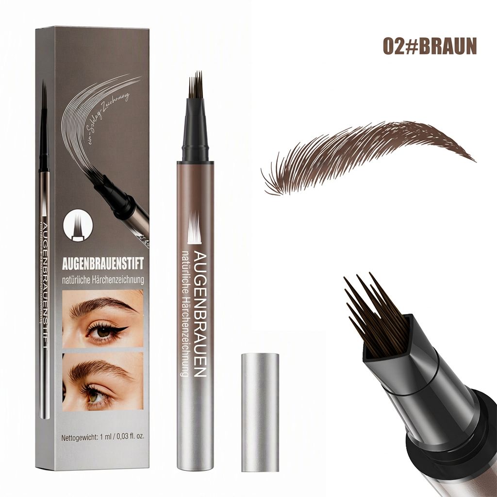 🔥 Kaufe 1, erhalte 1 GRATIS!💫 Flüssiger Augenbrauenstift 🖌️ Feine Pinselspitze für präzises Augenbrauen-Makeup