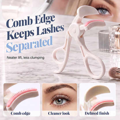 🔥 Kaufe 1, erhalte 1 GRATIS! ⏰Wimpernzange mit Kamm und breiter Wölbung