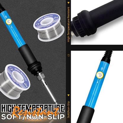 ⚡ 50 % Rabatt ! Lötkolben-Draht-Set mit verstellbarer Temperatur – Schnell heiß, präzise gelötet! 🔧 Rutschfester Griff, 5 Spitzen inklusive, für alle Materialien geeignet 🔥