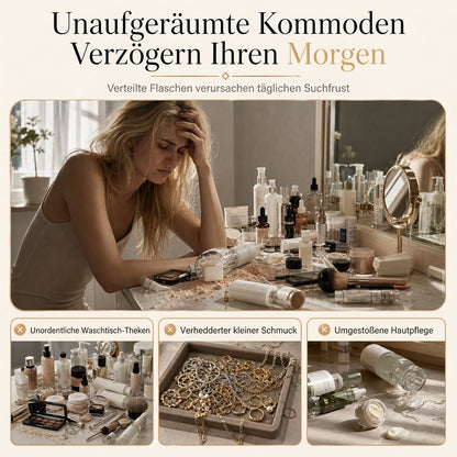 💄Transparenter drehbarer Make-up-Organizer aus Kunststoff✨
