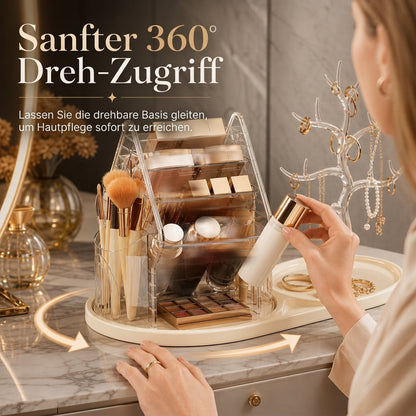 💄Transparenter drehbarer Make-up-Organizer aus Kunststoff✨