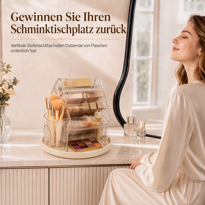 💄Transparenter drehbarer Make-up-Organizer aus Kunststoff✨