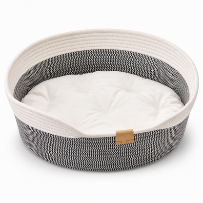 🐱50 % Rabatt☁️Rundes Katzenbett mit integriertem Kratzbrett, abnehmbares Kissen für Hauskatzen🐾