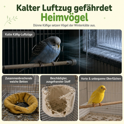 🎄Kaufe 1, erhalte 1 GRATIS!🕊️Vogelnest Baumwollhängematte, warmer Schlafplatz & Schaukel für Papageien und Sittiche