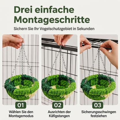 🎄Kaufe 1, erhalte 1 GRATIS!🕊️Vogelnest Baumwollhängematte, warmer Schlafplatz & Schaukel für Papageien und Sittiche