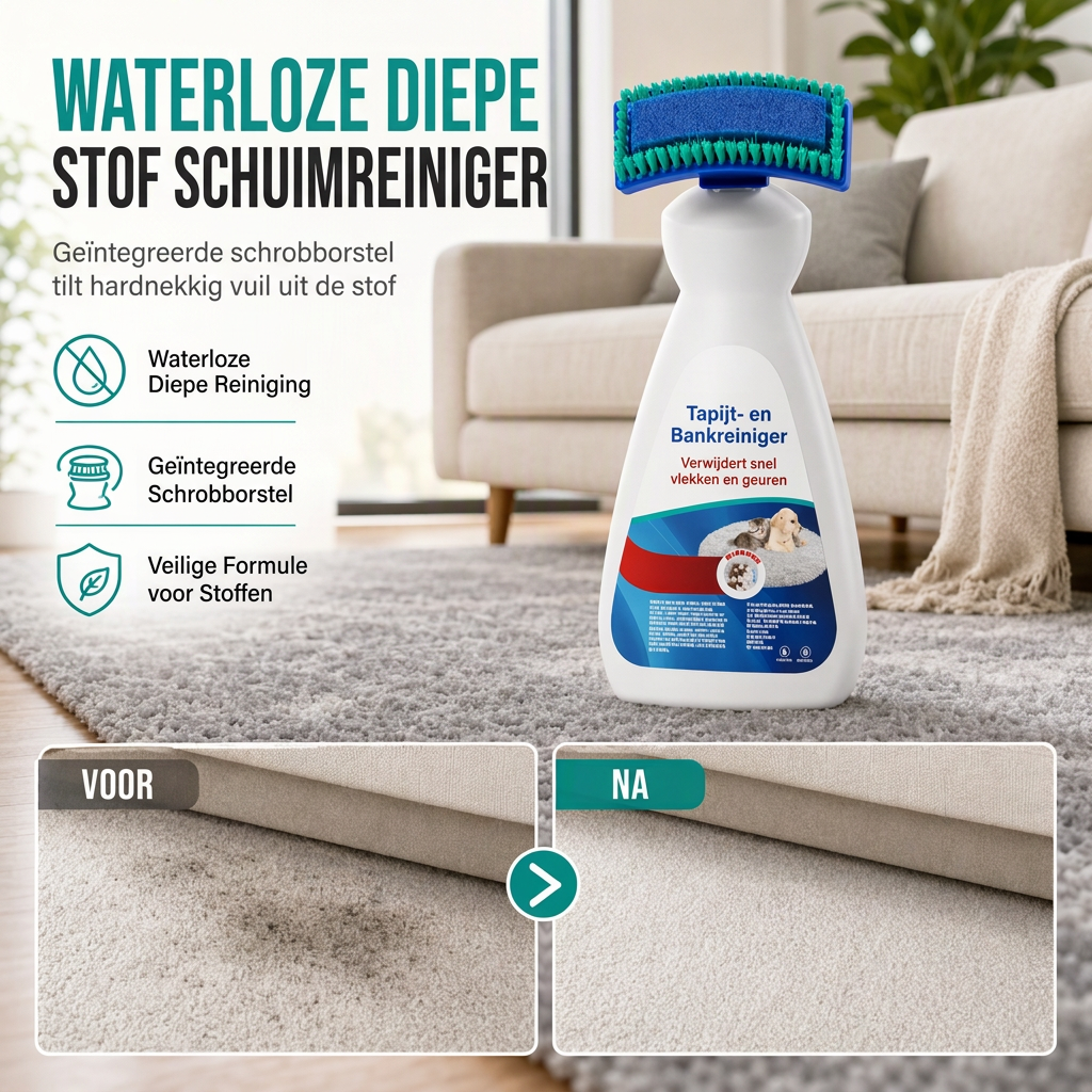 🔥AKTION: MEHR ALS 50.000 VERKAUFTE EXEMPLARE🧼Wasserfreier Reiniger mit Bürstenschaum, entfernt Flecken sofort🧽