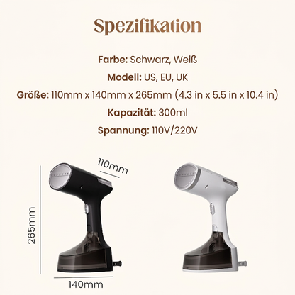 📢📢50% RABATT !!⏰Leistungsstarker Handdampfglätter für Kleidung